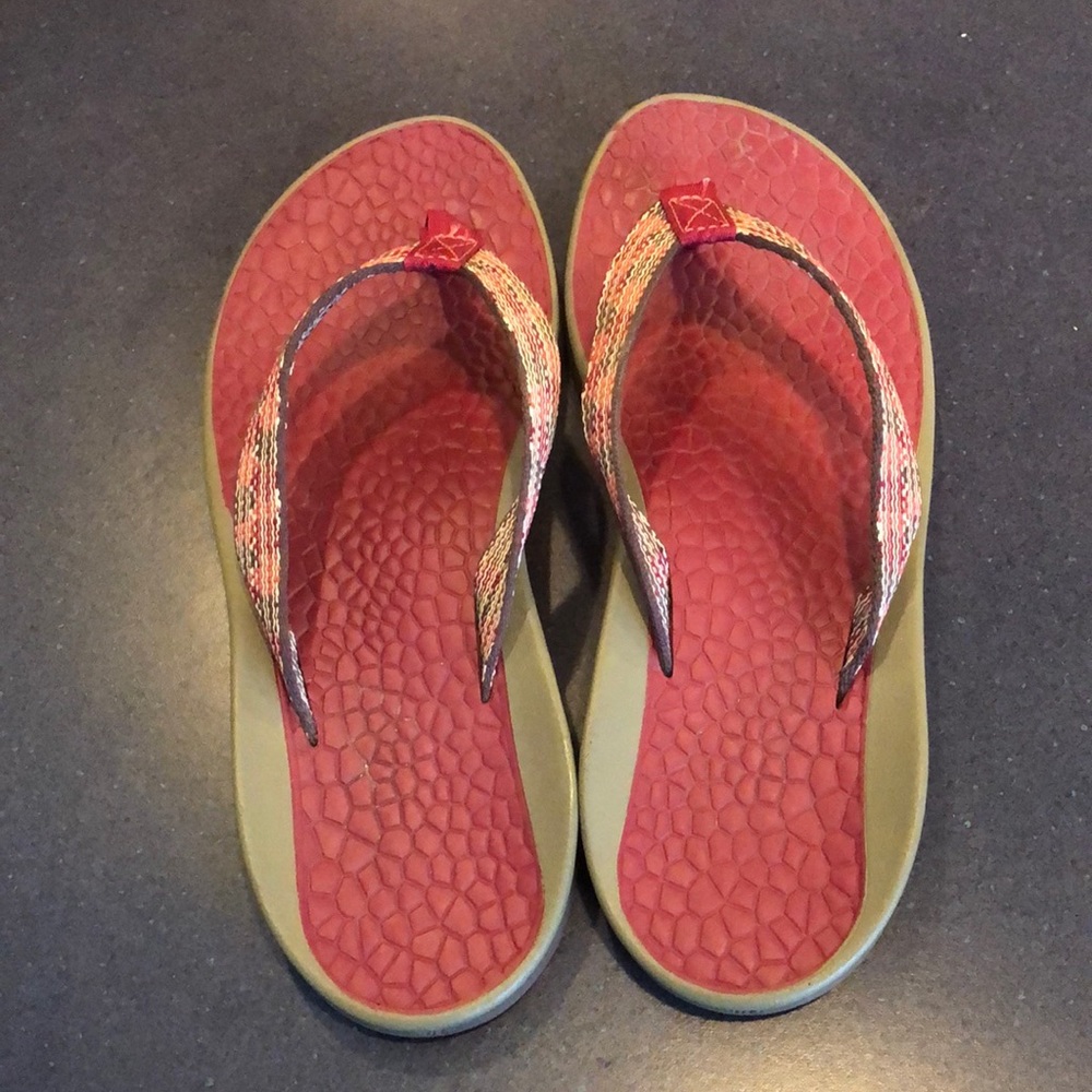 Pink Chaco Flip Flop W Size 8